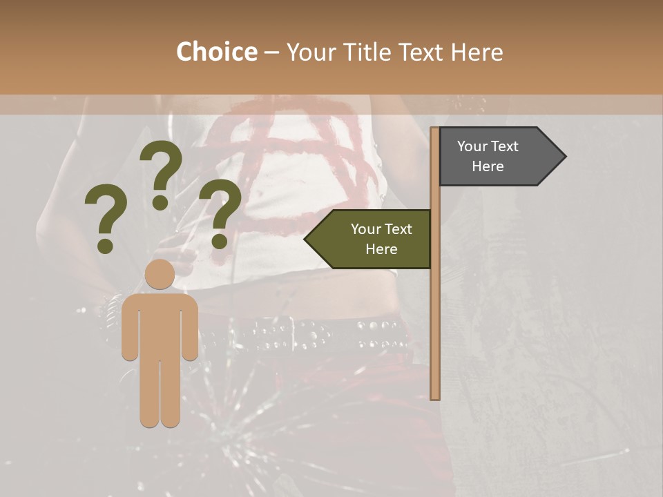 Make Up Haircut Danger PowerPoint Template