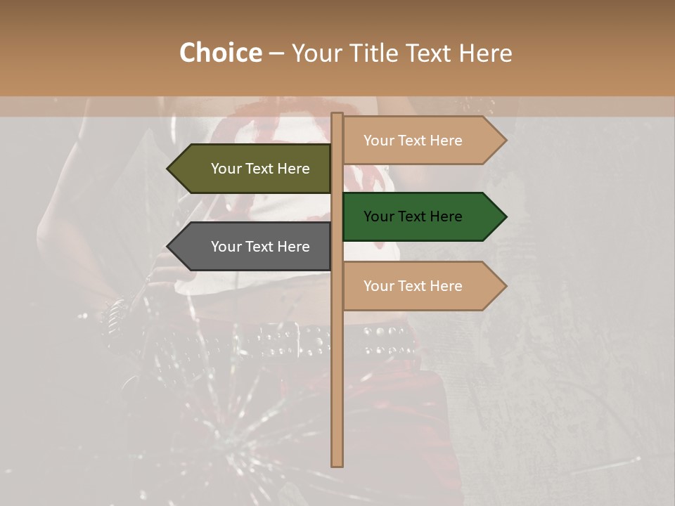 Make Up Haircut Danger PowerPoint Template