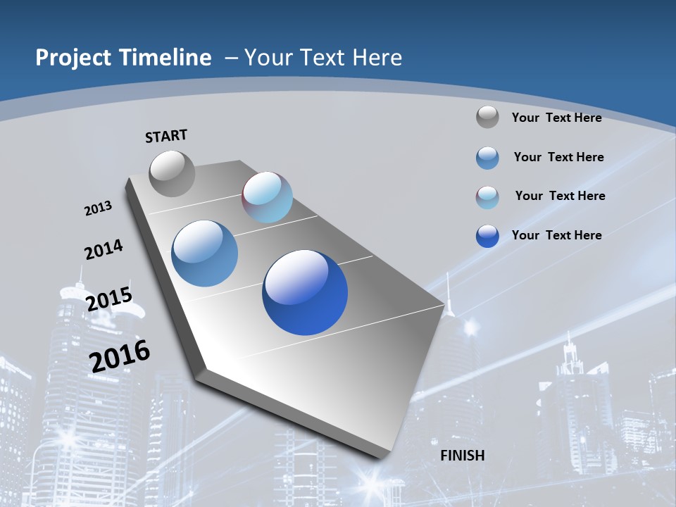 Road Landmark Speed PowerPoint Template