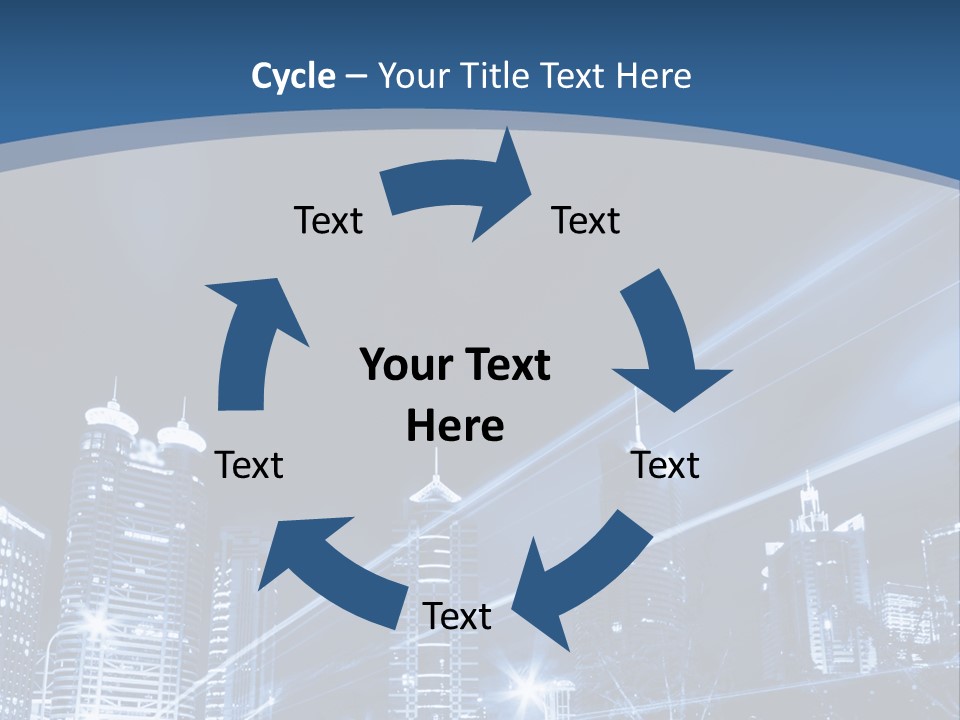 Road Landmark Speed PowerPoint Template