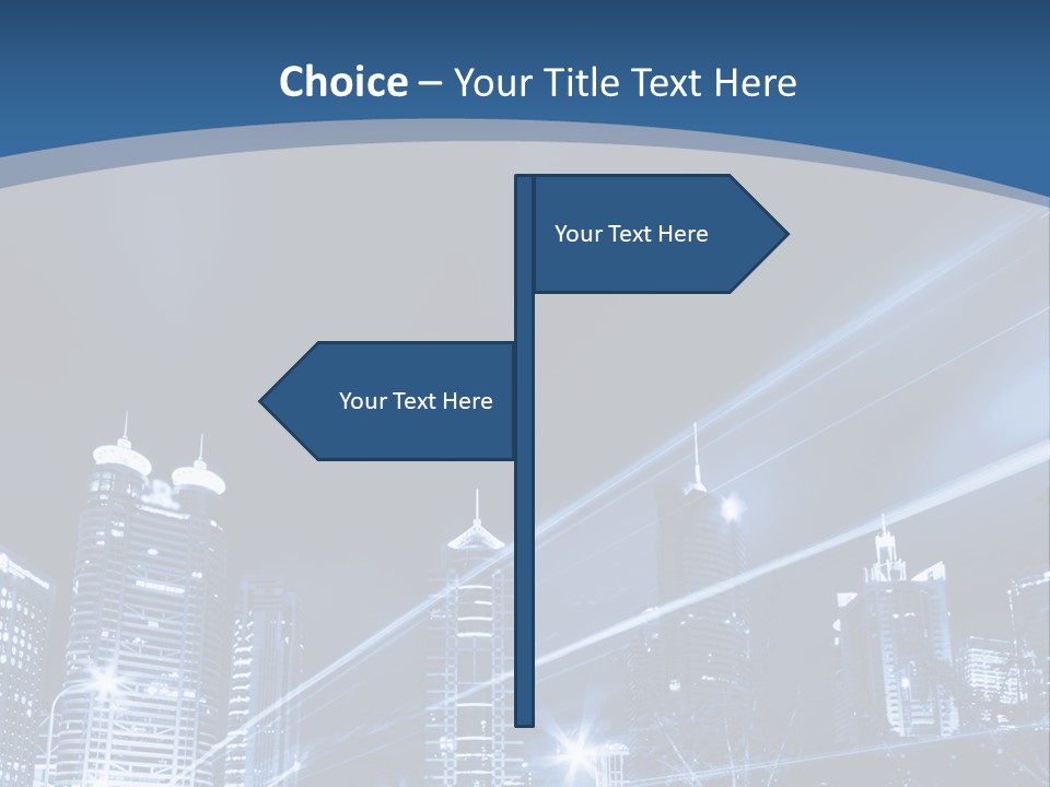 Road Landmark Speed PowerPoint Template