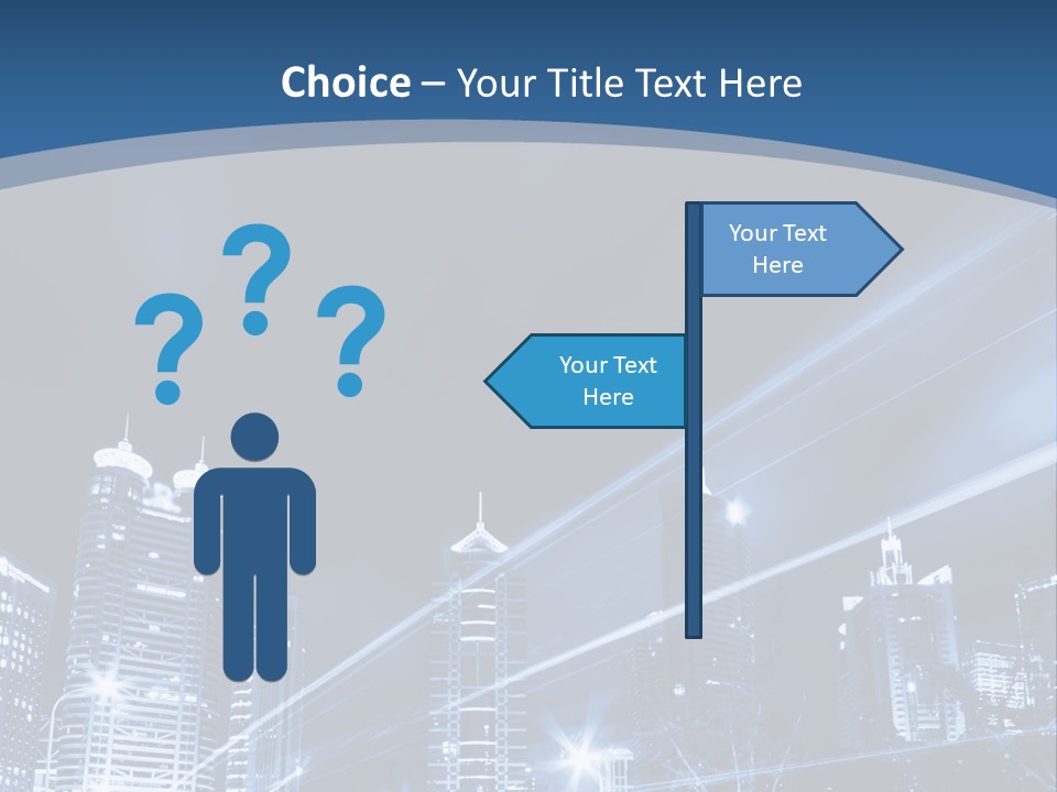 Road Landmark Speed PowerPoint Template