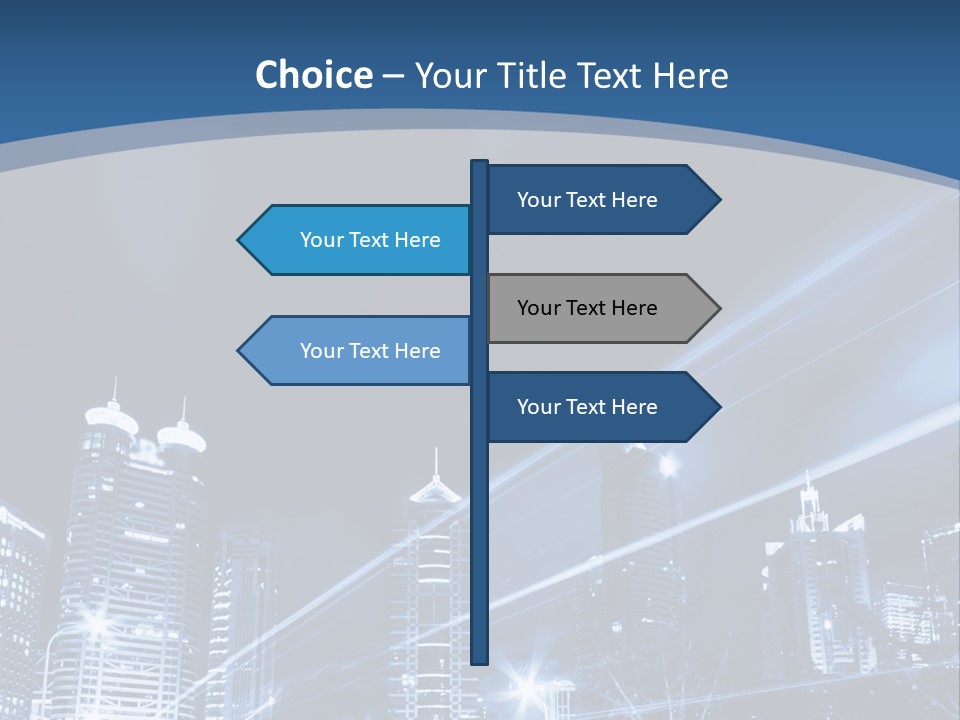 Road Landmark Speed PowerPoint Template