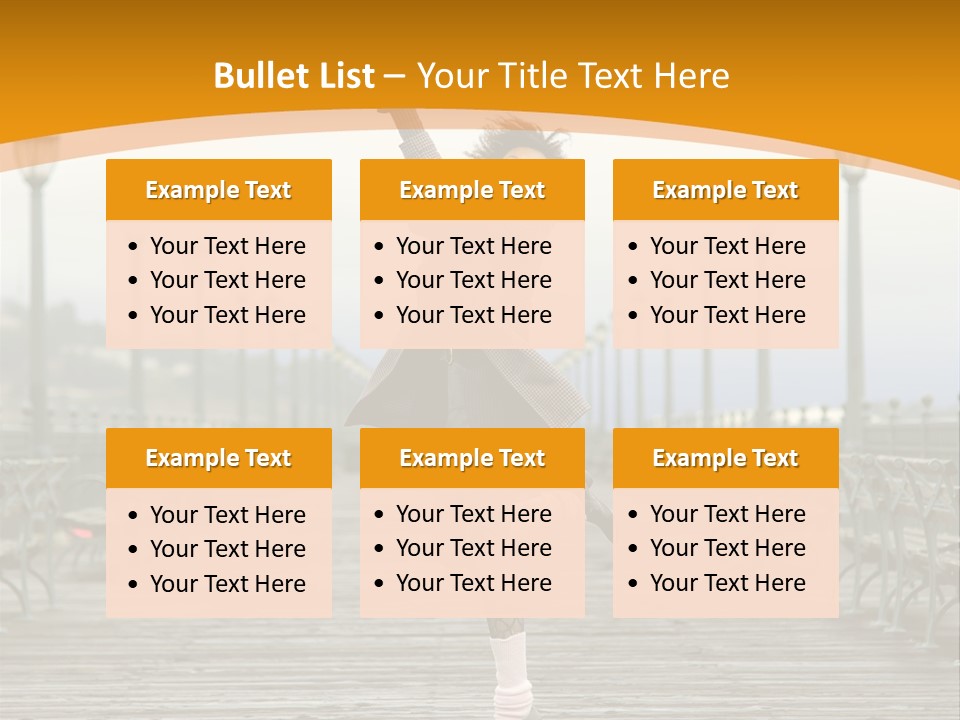Jump Person Walk PowerPoint Template