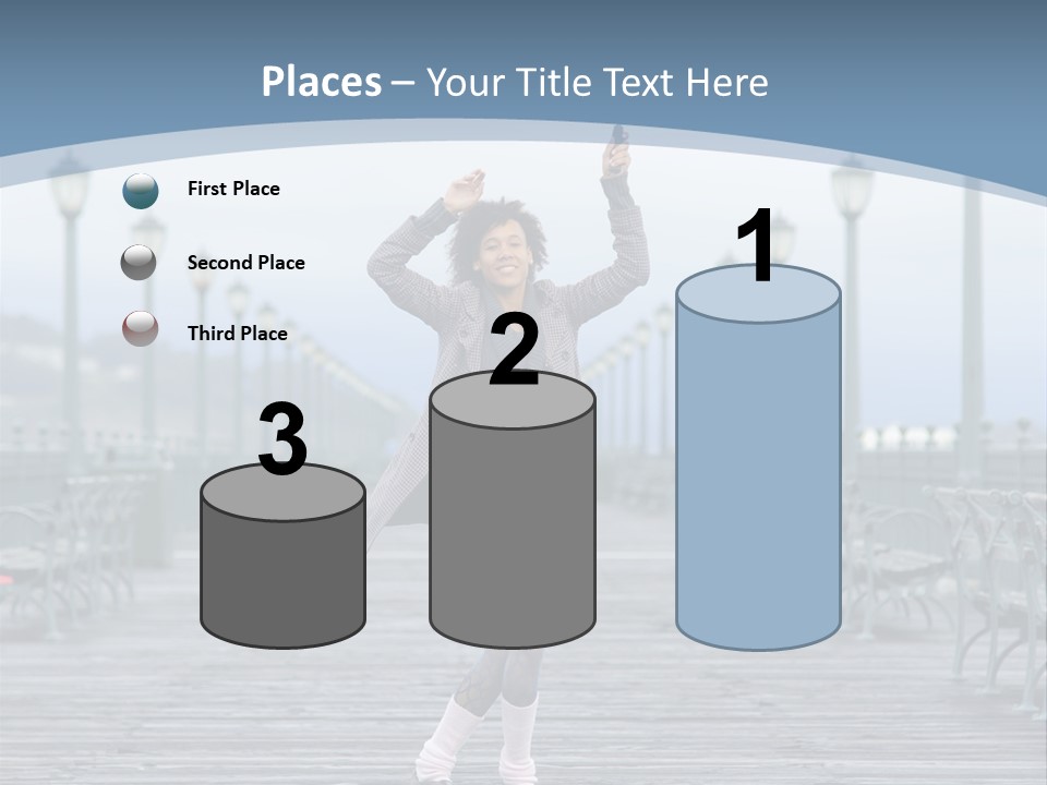 One Brunette Autumn PowerPoint Template