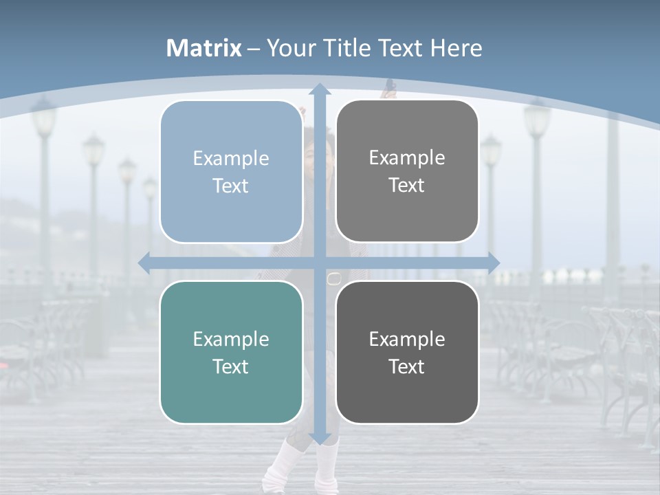 One Brunette Autumn PowerPoint Template