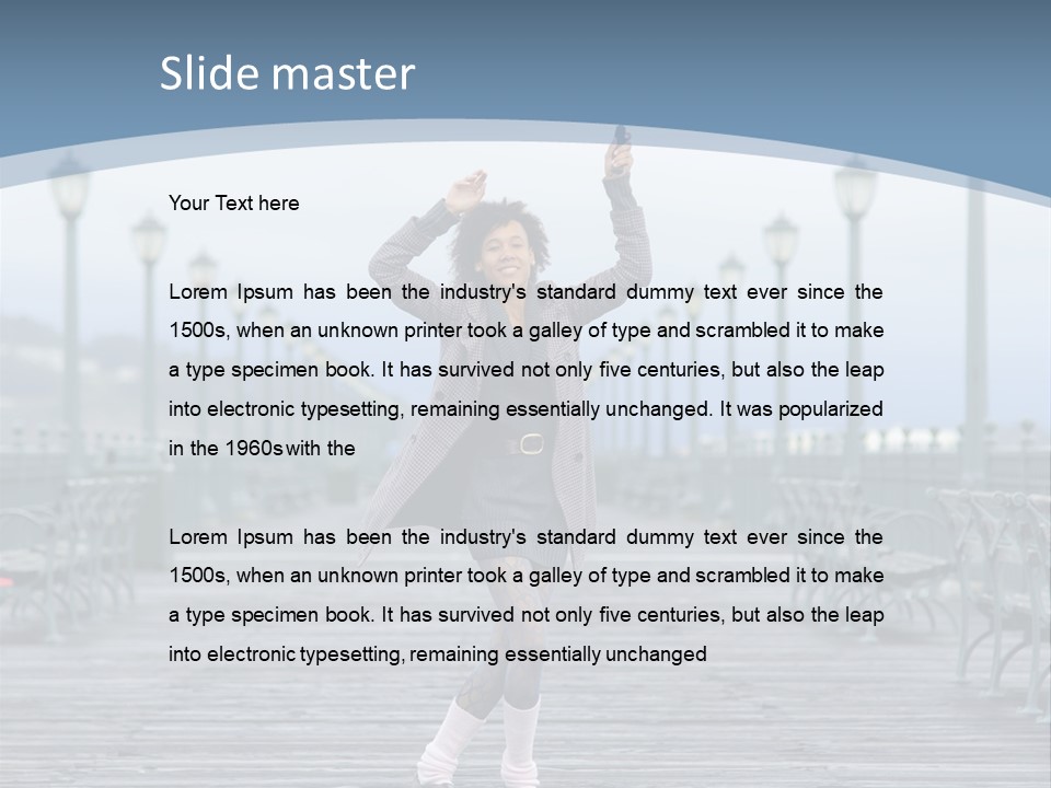 One Brunette Autumn PowerPoint Template