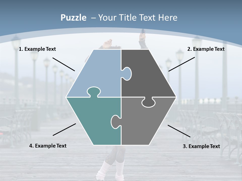 One Brunette Autumn PowerPoint Template