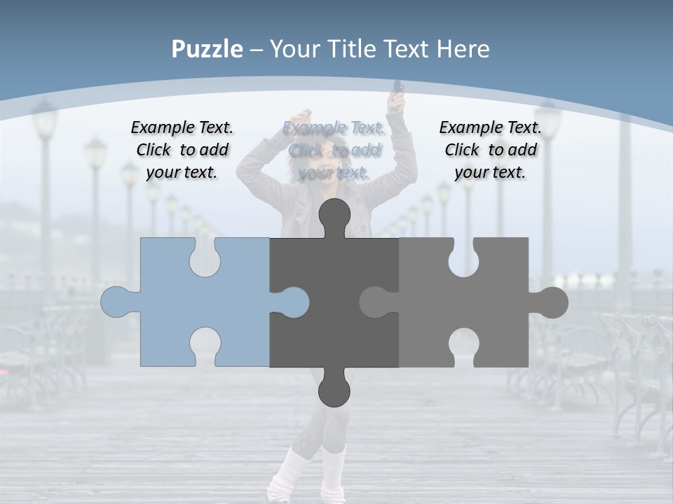 One Brunette Autumn PowerPoint Template