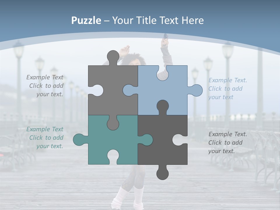 One Brunette Autumn PowerPoint Template