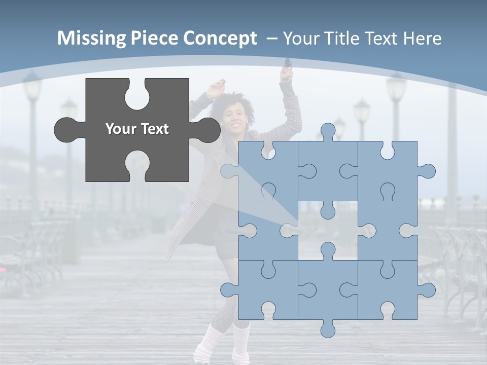 One Brunette Autumn PowerPoint Template