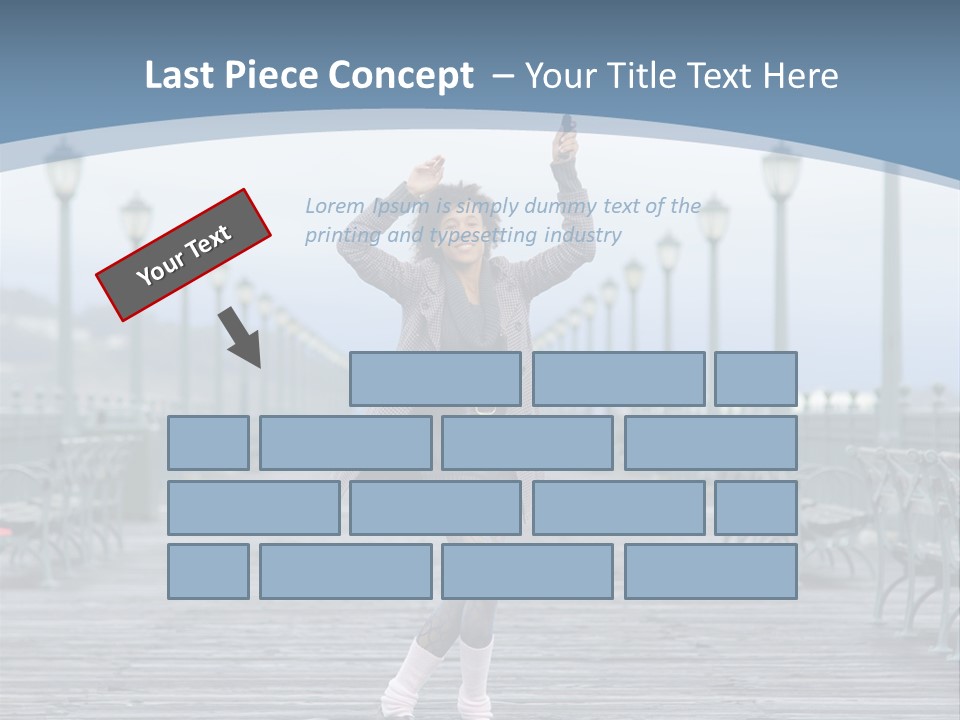 One Brunette Autumn PowerPoint Template