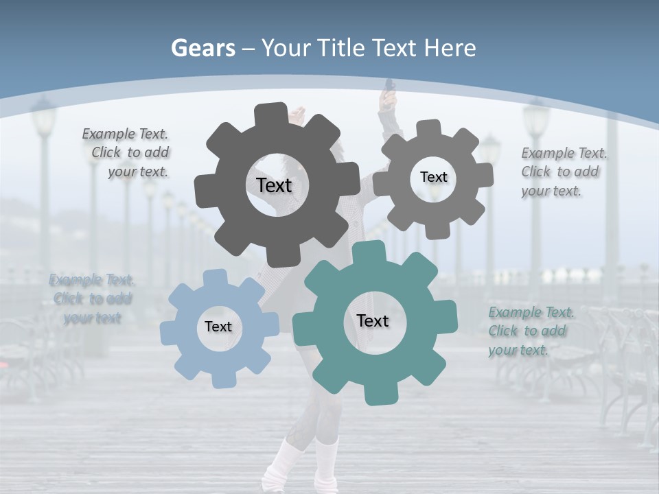 One Brunette Autumn PowerPoint Template