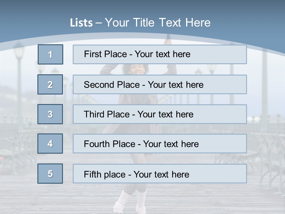 One Brunette Autumn PowerPoint Template