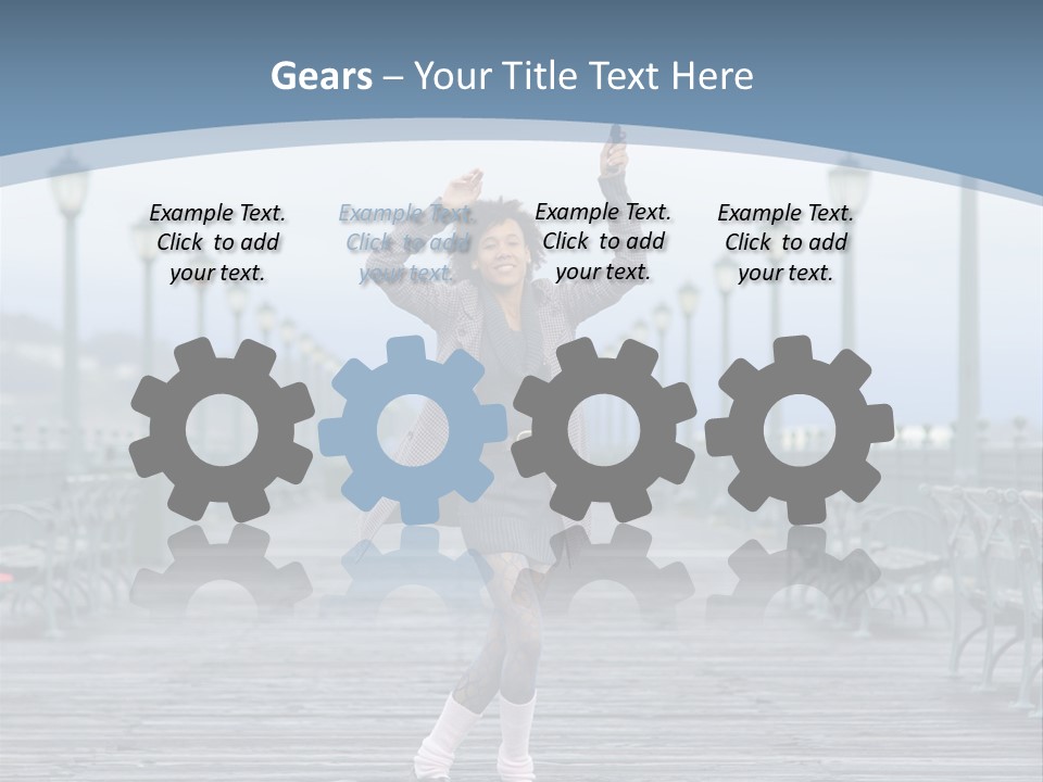 One Brunette Autumn PowerPoint Template