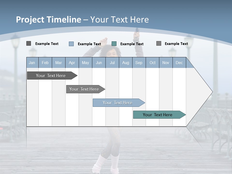 One Brunette Autumn PowerPoint Template