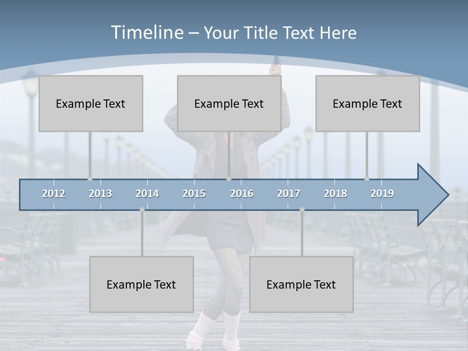 One Brunette Autumn PowerPoint Template