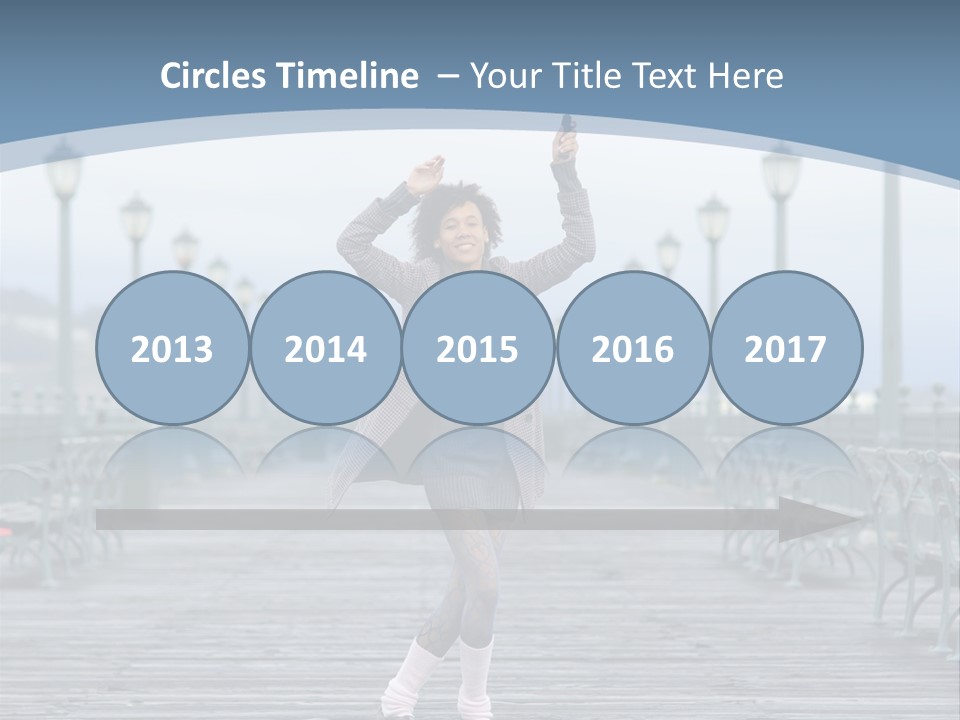 One Brunette Autumn PowerPoint Template