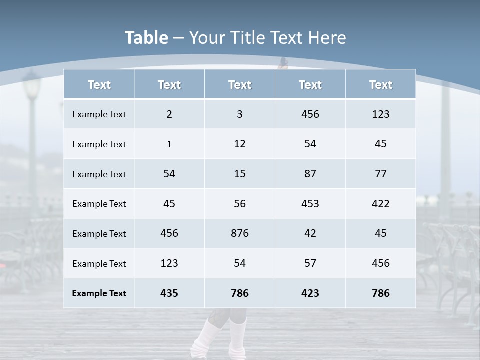 One Brunette Autumn PowerPoint Template