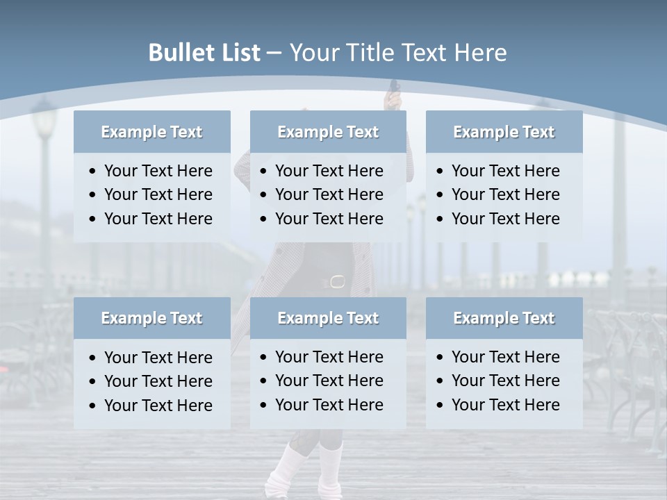 One Brunette Autumn PowerPoint Template