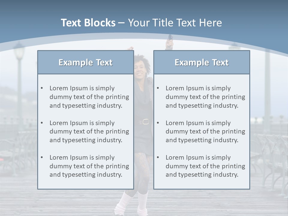 One Brunette Autumn PowerPoint Template