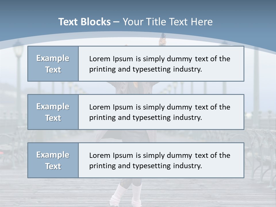 One Brunette Autumn PowerPoint Template