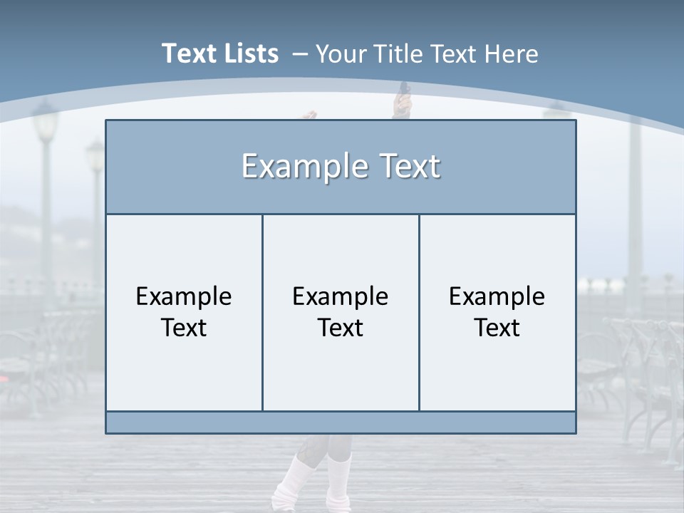 One Brunette Autumn PowerPoint Template