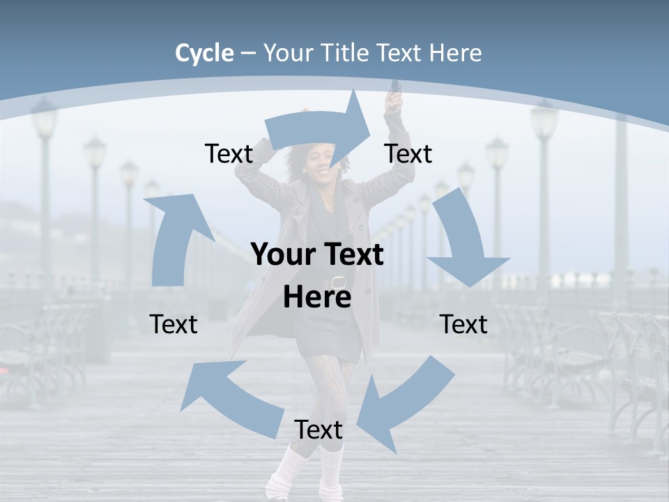 One Brunette Autumn PowerPoint Template