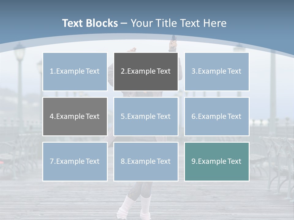 One Brunette Autumn PowerPoint Template