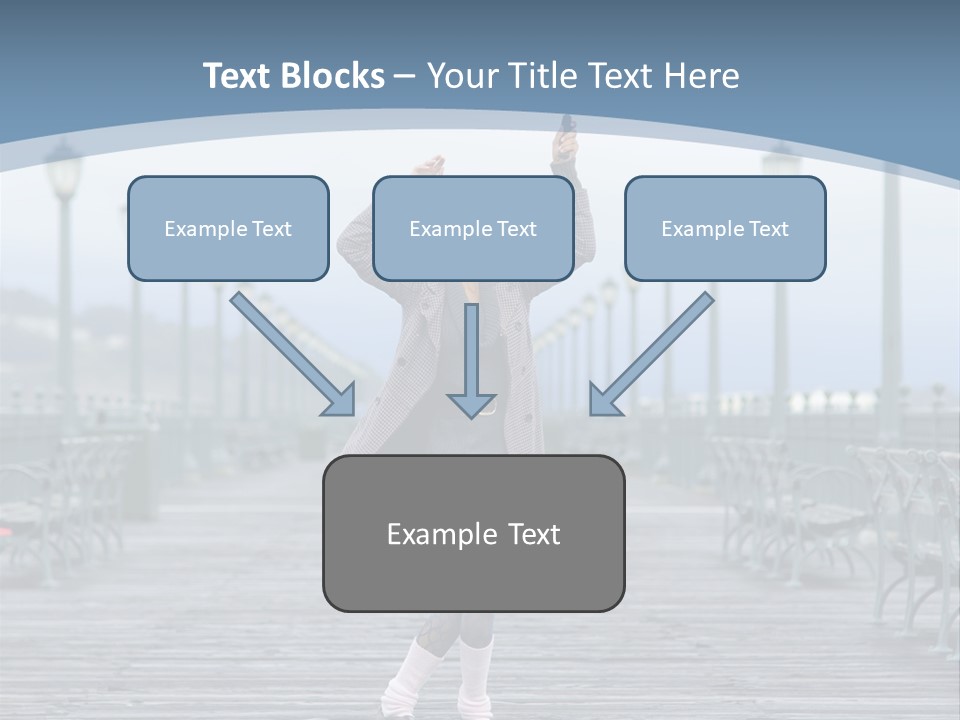 One Brunette Autumn PowerPoint Template