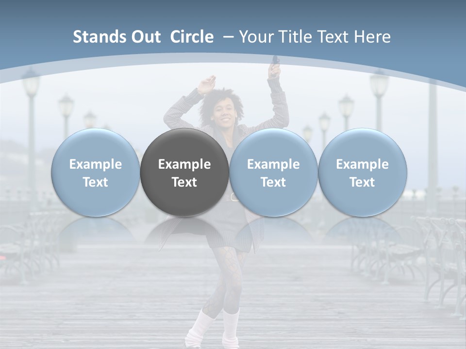 One Brunette Autumn PowerPoint Template