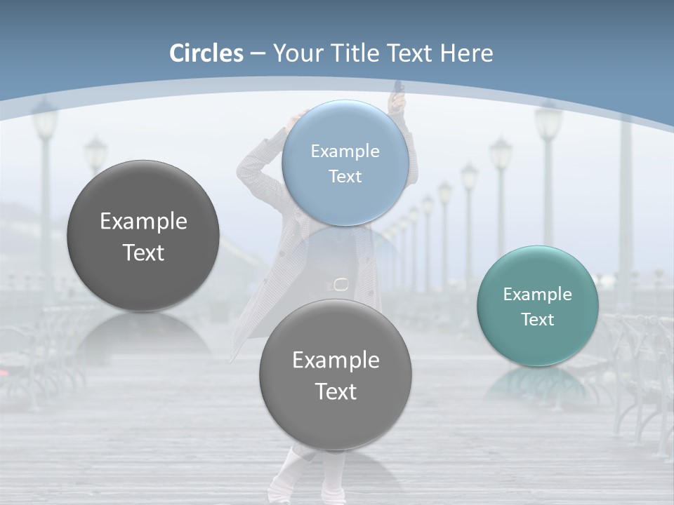 One Brunette Autumn PowerPoint Template