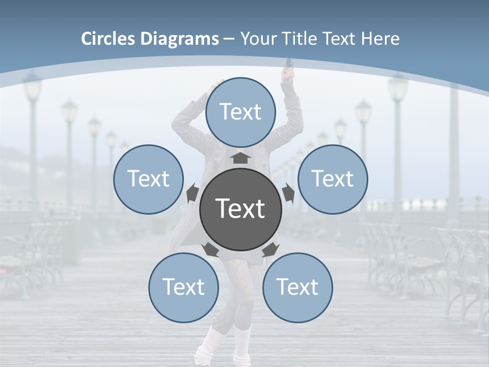 One Brunette Autumn PowerPoint Template