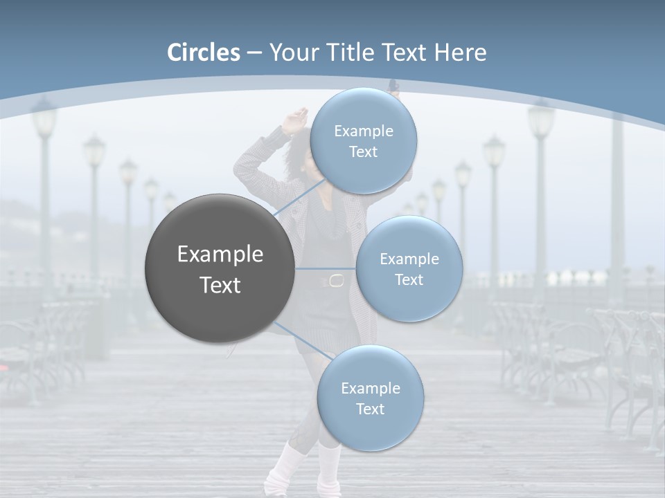 One Brunette Autumn PowerPoint Template