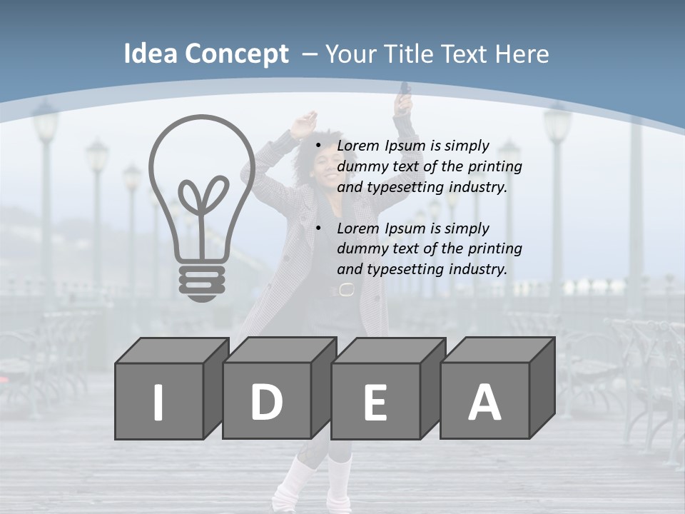 One Brunette Autumn PowerPoint Template