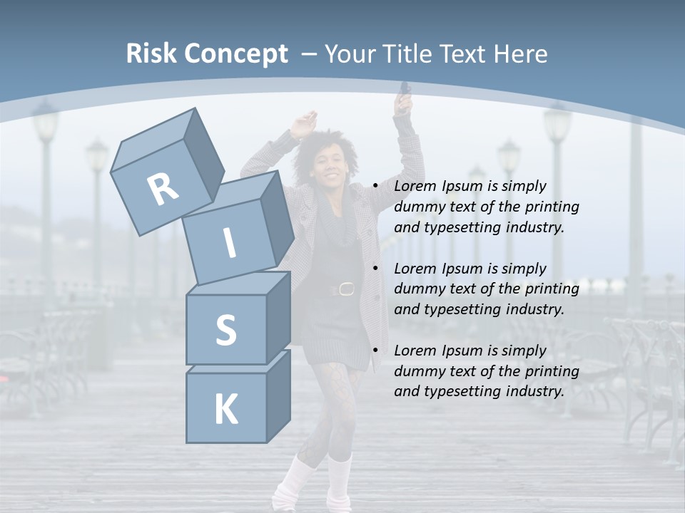 One Brunette Autumn PowerPoint Template