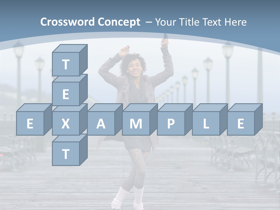 One Brunette Autumn PowerPoint Template