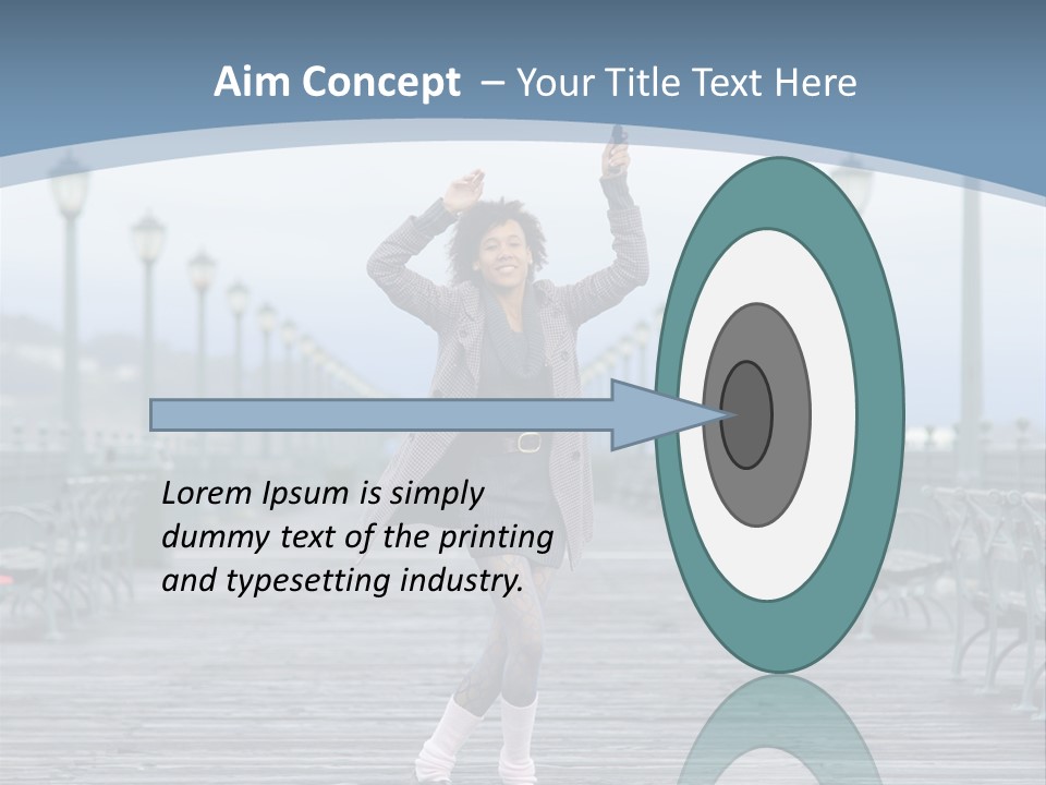 One Brunette Autumn PowerPoint Template