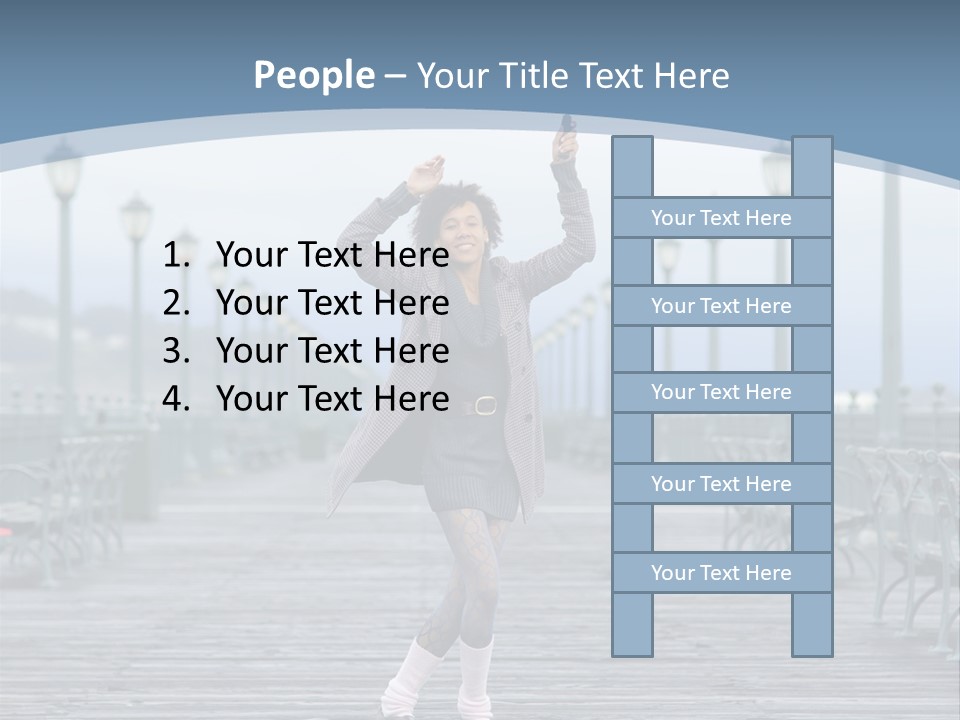 One Brunette Autumn PowerPoint Template