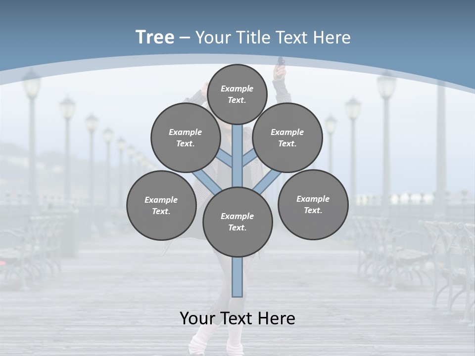 One Brunette Autumn PowerPoint Template