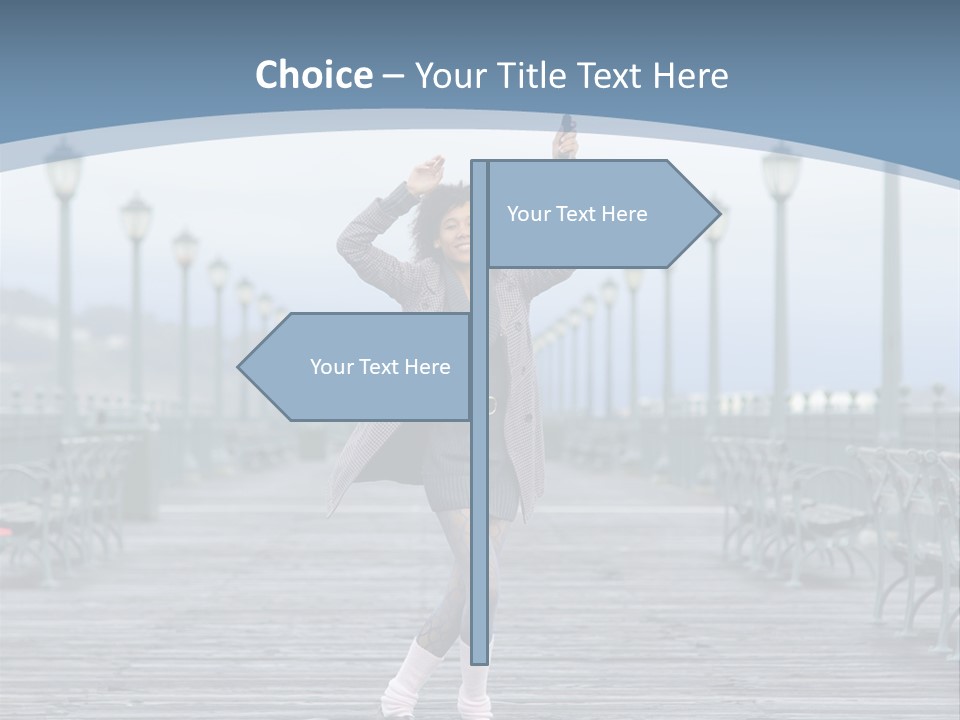 One Brunette Autumn PowerPoint Template