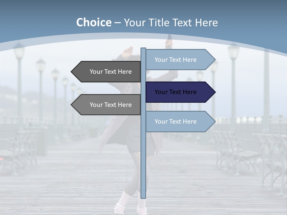 One Brunette Autumn PowerPoint Template