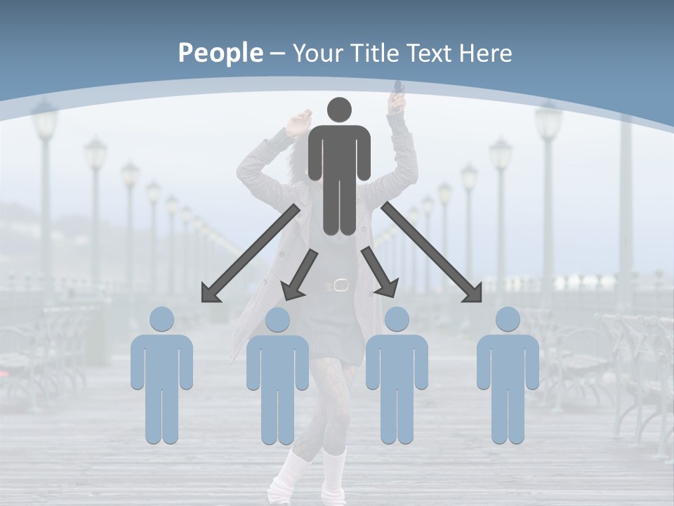 One Brunette Autumn PowerPoint Template