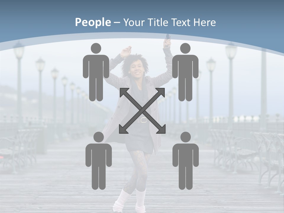 One Brunette Autumn PowerPoint Template