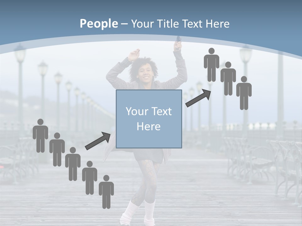 One Brunette Autumn PowerPoint Template