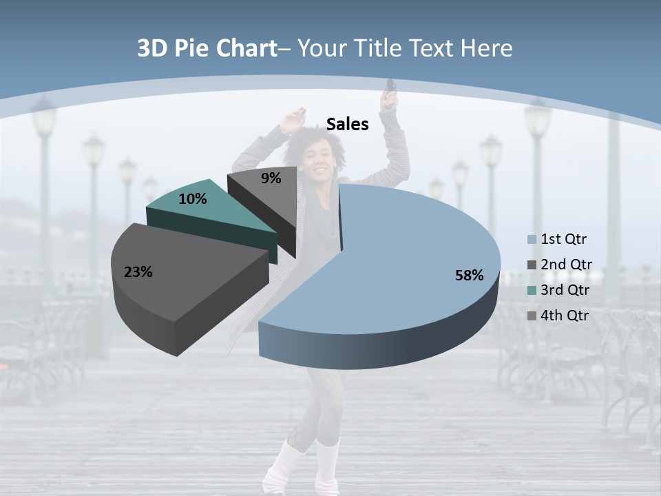 One Brunette Autumn PowerPoint Template