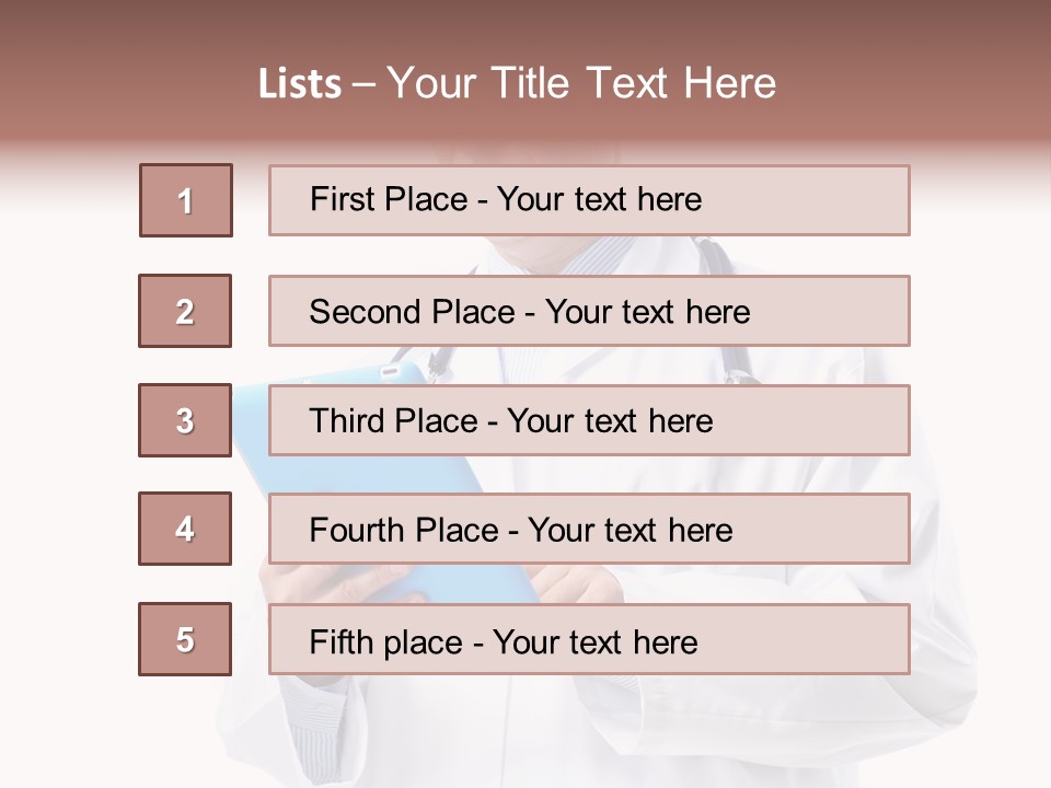 Tablet Practitioner Nurse PowerPoint Template