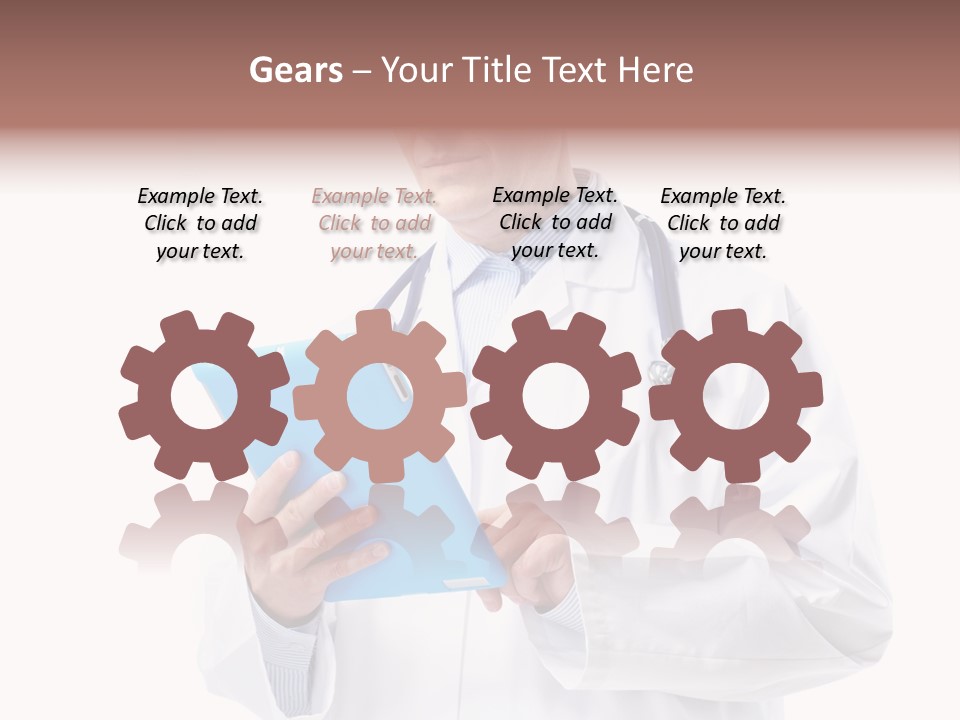 Tablet Practitioner Nurse PowerPoint Template