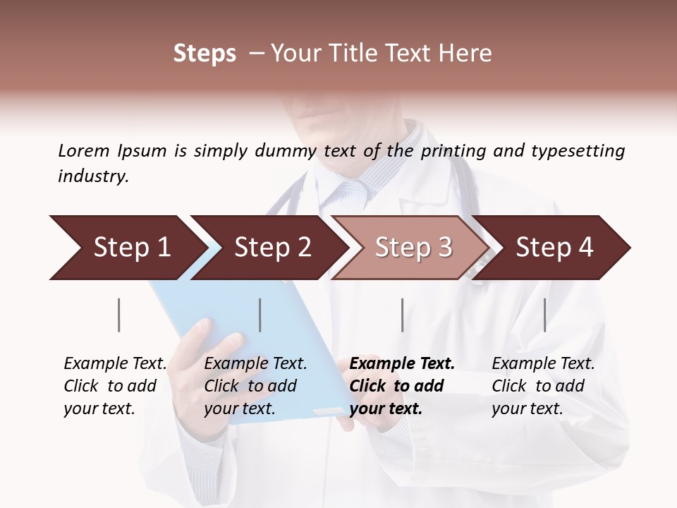 Tablet Practitioner Nurse PowerPoint Template