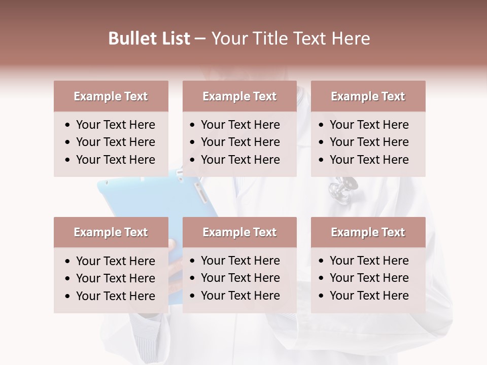 Tablet Practitioner Nurse PowerPoint Template